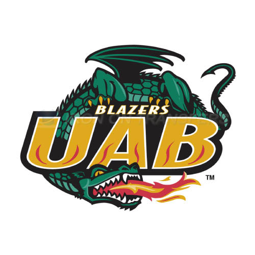 UAB Blazers Iron-on Stickers (Heat Transfers)NO.6630